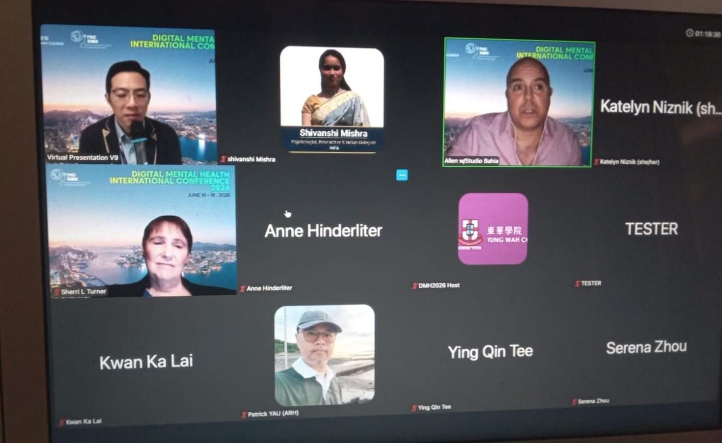 Digital mental health international conference participation