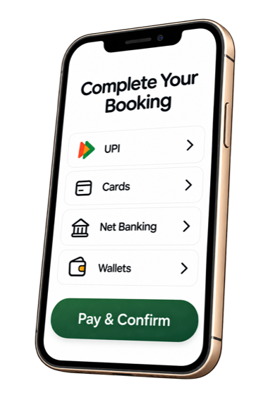 Continue if you choose — payment / session selection